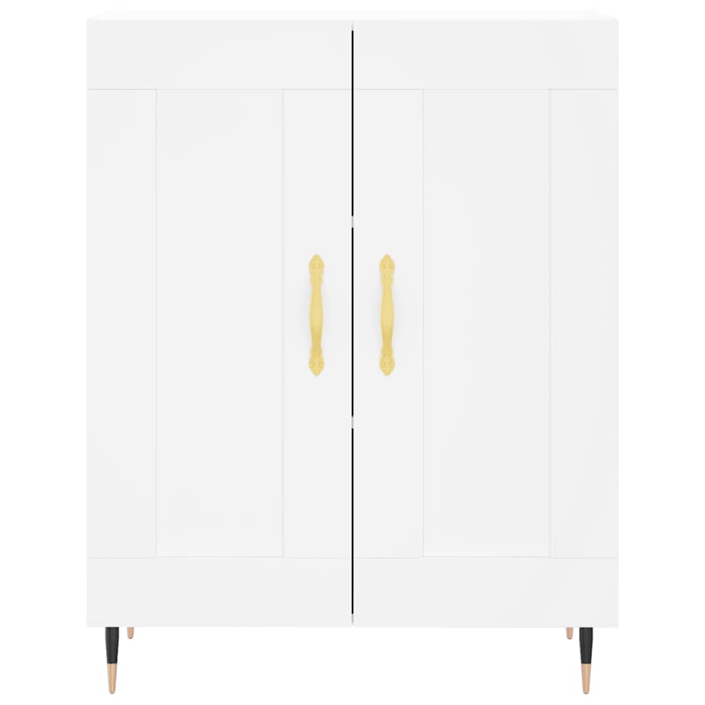 Highboard Weiß 69,5x34x180 cm Holzwerkstoff