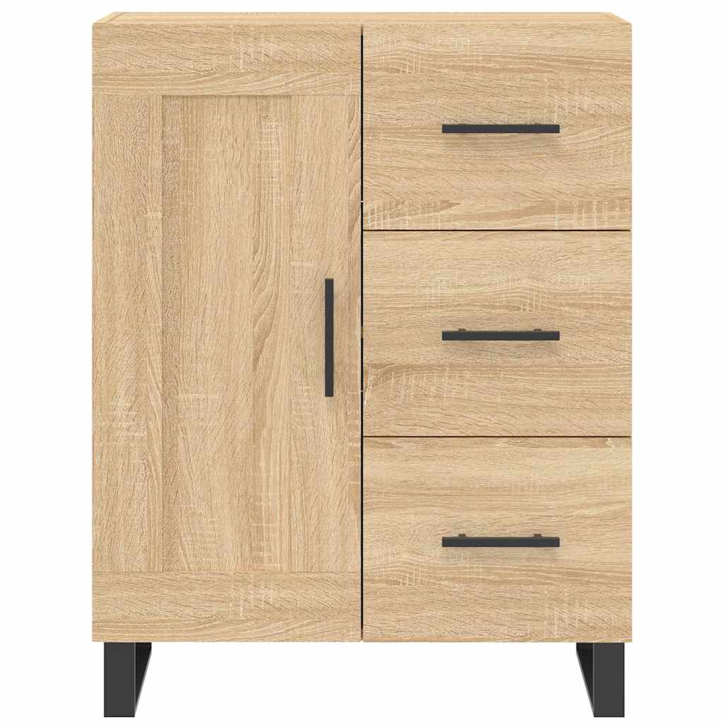 Highboard Sonoma-Eiche 69,5x34x180 cm Holzwerkstoff