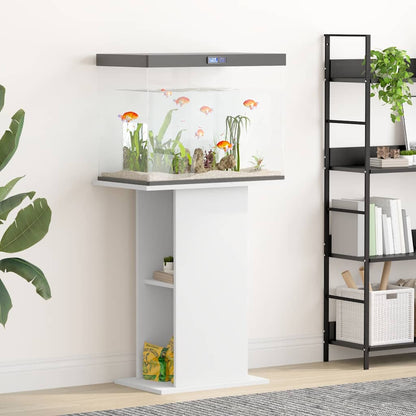 Aquariumständer Weiß 60,5x36x72,5 cm Holzwerkstoff