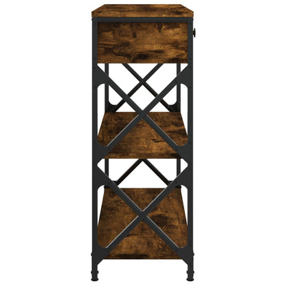 Konsolentisch Räuchereiche 75x28x75 cm Holzwerkstoff