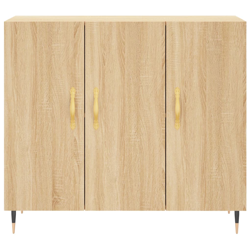 Sideboard Sonoma-Eiche 90x34x80 cm Holzwerkstoff