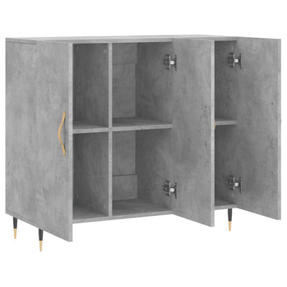 Sideboard Betongrau 90x34x80 cm Holzwerkstoff