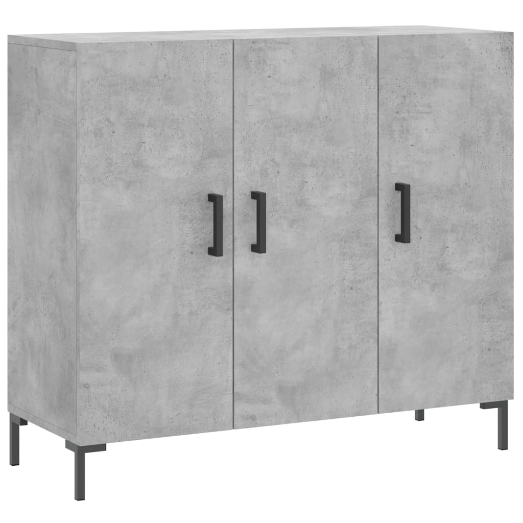 Sideboard Betongrau 90x34x80 cm Holzwerkstoff