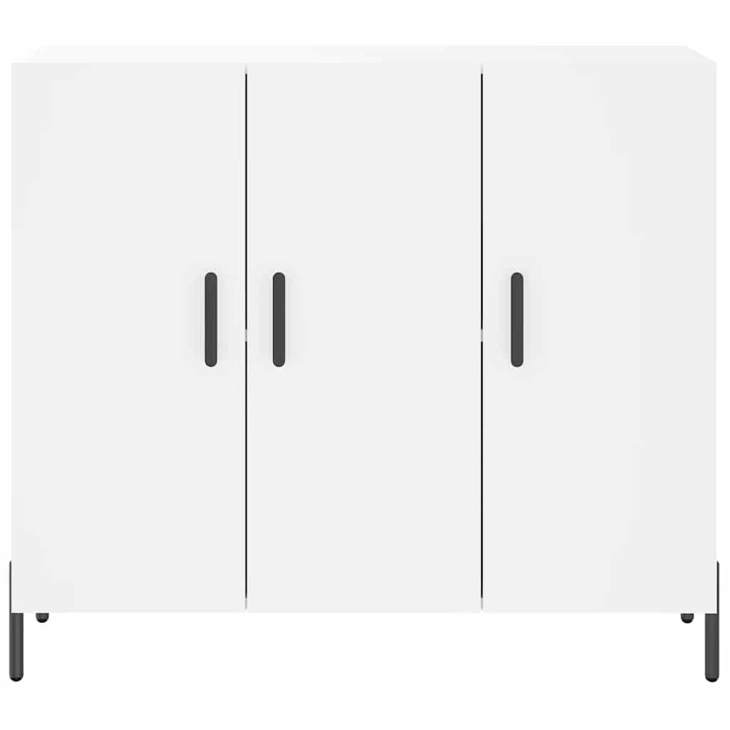 Sideboard Weiß 90x34x80 cm Holzwerkstoff