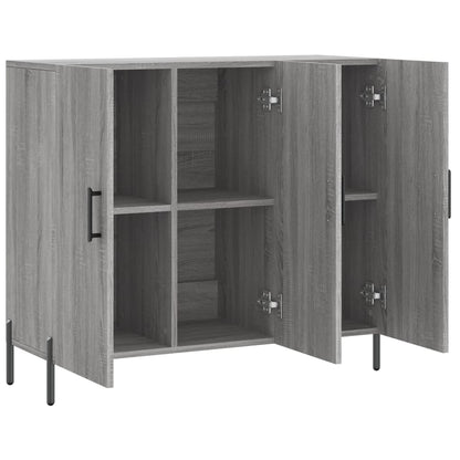 Sideboard Grau Sonoma 90x34x80 cm Holzwerkstoff