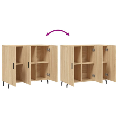 Sideboard Sonoma-Eiche 90x34x80 cm Holzwerkstoff