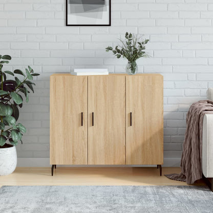 Sideboard Sonoma-Eiche 90x34x80 cm Holzwerkstoff