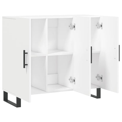 Sideboard Weiß 90x34x80 cm Holzwerkstoff