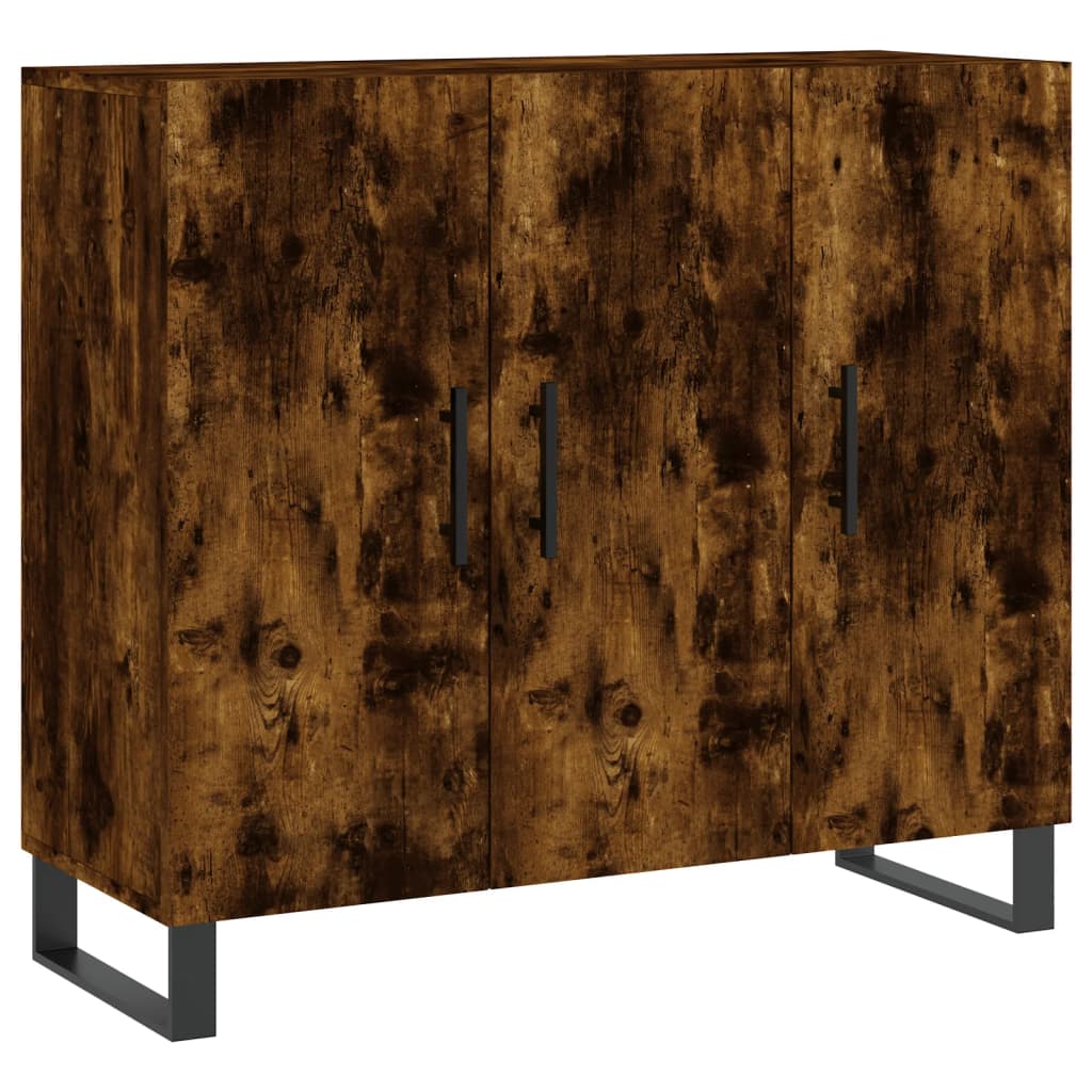Sideboard Räuchereiche 90x34x80 cm Holzwerkstoff