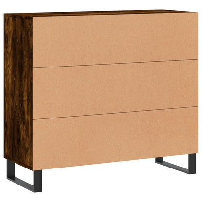 Sideboard Räuchereiche 90x34x80 cm Holzwerkstoff