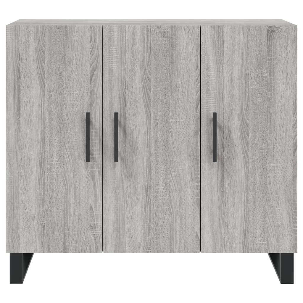 Sideboard Grau Sonoma 90x34x80 cm Holzwerkstoff