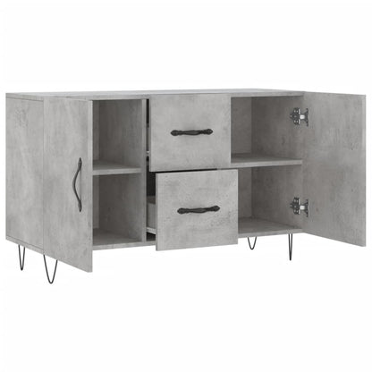 Sideboard Betongrau 100x36x60 cm Holzwerkstoff