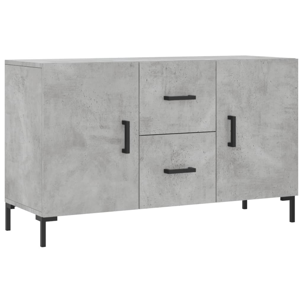 Sideboard Betongrau 100x36x60 cm Holzwerkstoff