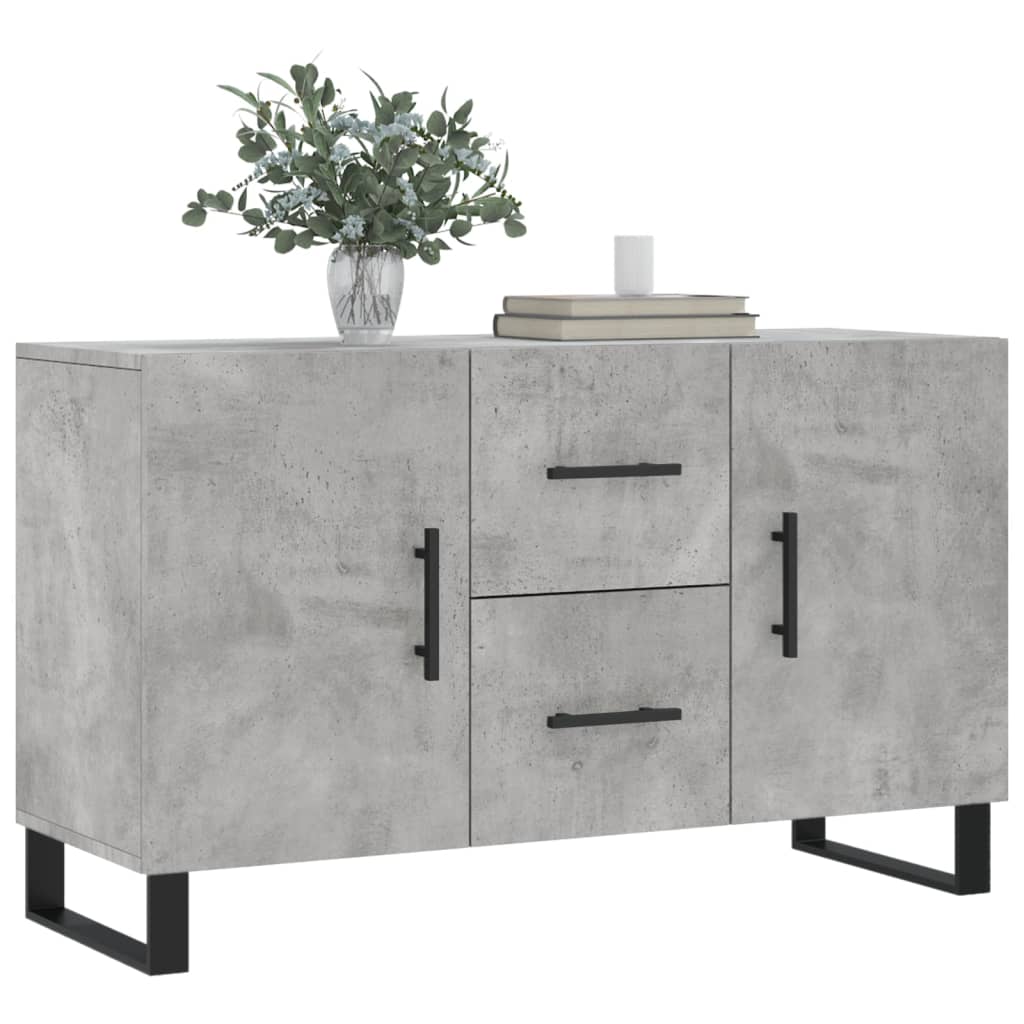 Sideboard Betongrau 100x36x60 cm Holzwerkstoff