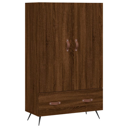 Highboard Braun Eichen-Optik 69,5x31x115 cm Holzwerkstoff