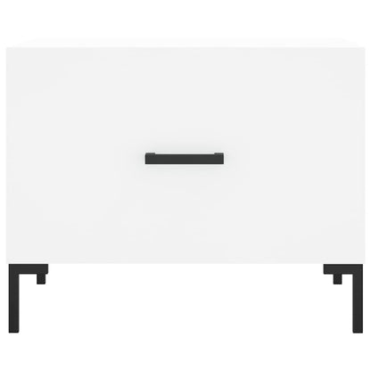 Couchtische 2 Stk. Weiß 50x50x40 cm Holzwerkstoff