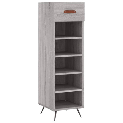 Schuhschrank Grau Sonoma 30x35x105 cm Holzwerkstoff