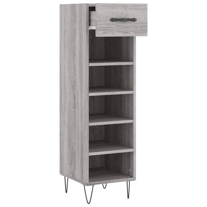 Schuhschrank Grau Sonoma 30x35x105 cm Holzwerkstoff