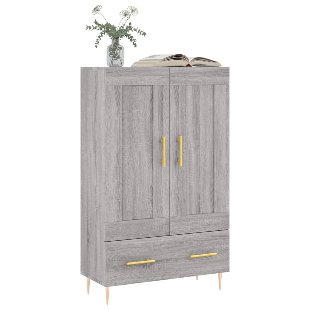 Highboard Grau Sonoma 69,5x31x115 cm Holzwerkstoff