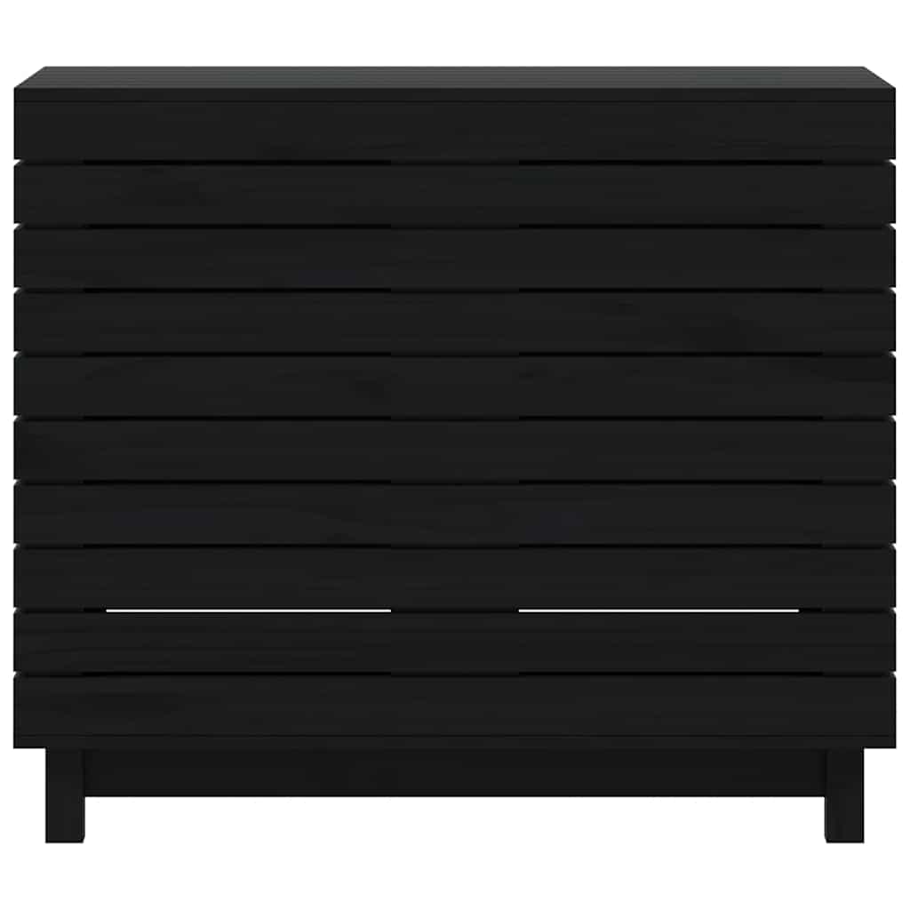 Wäschetruhe 88,5x44x76 cm Massivholz Kiefer