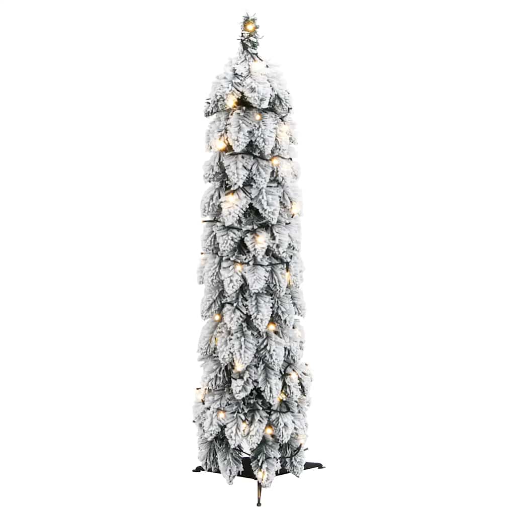 Künstlicher Weihnachtsbaum Beleuchtung & Schnee 45 LEDs 90 cm