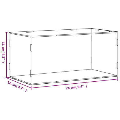 Displaybox Transparent 24x12x11 cm Acryl