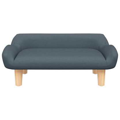 Kindersofa Dunkelgrau 70x40x24 cm Stoff