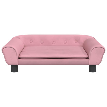 Kindersofa Rosa 70x45x26 cm Samt