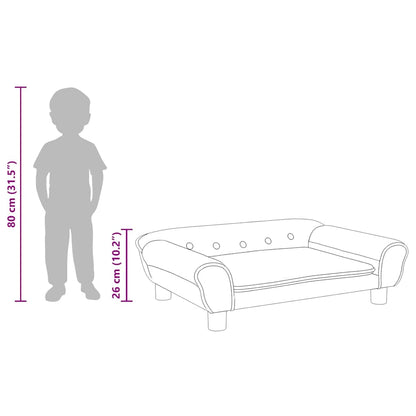 Kindersofa Rosa 70x45x26 cm Samt