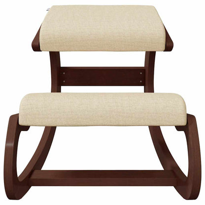 Kniestuhl Creme 55x84x55 cm Birkensperrholz