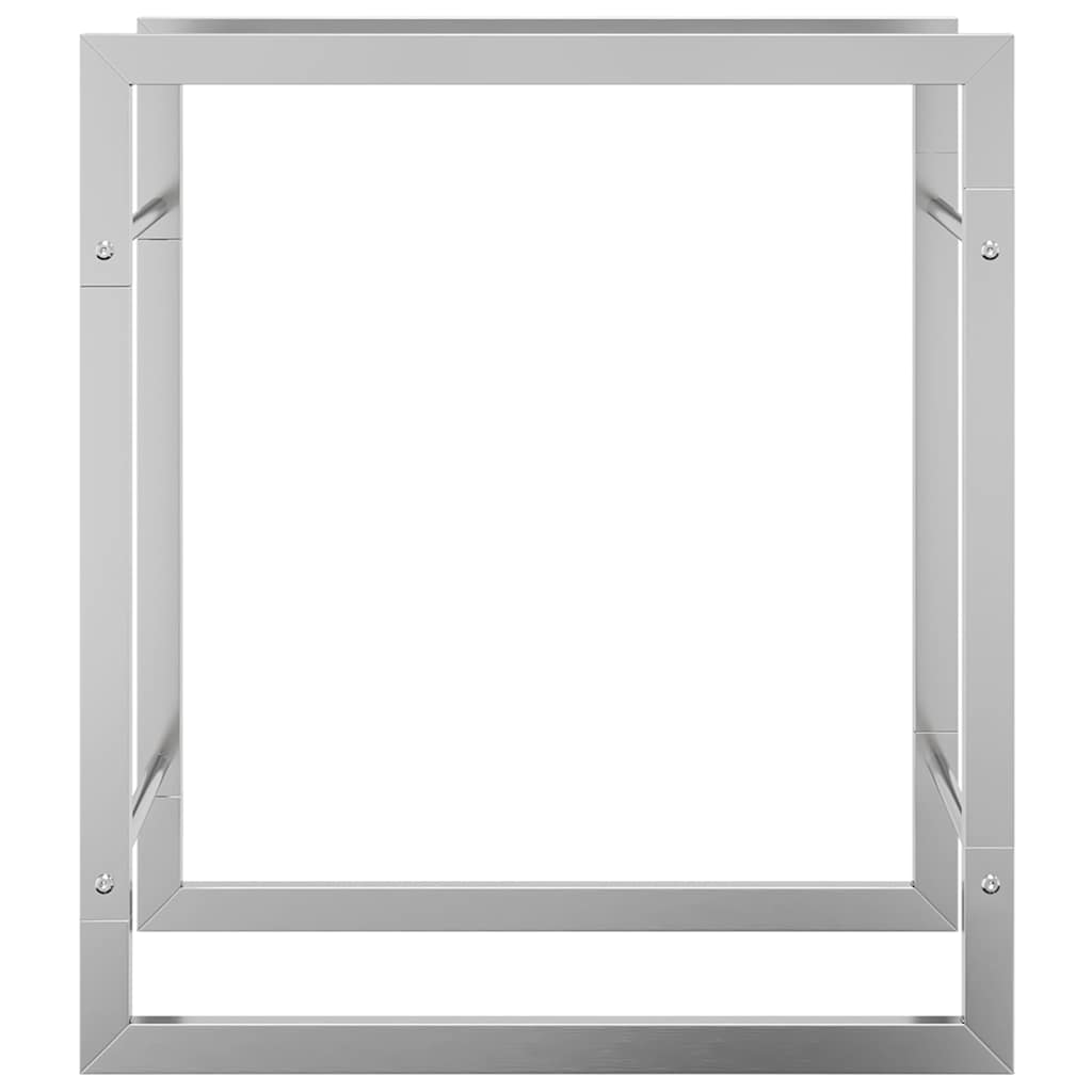 Brennholzregal 50x28x56 cm Edelstahl