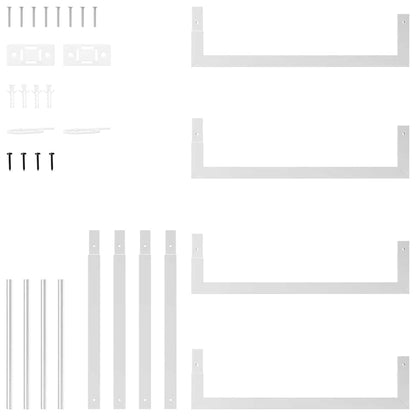 Brennholzregal 50x28x56 cm Edelstahl