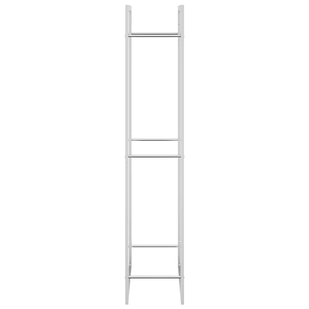 Brennholzregal 80x28x154 cm Edelstahl