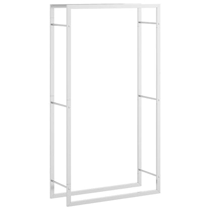 Brennholzregal 80x28x154 cm Edelstahl