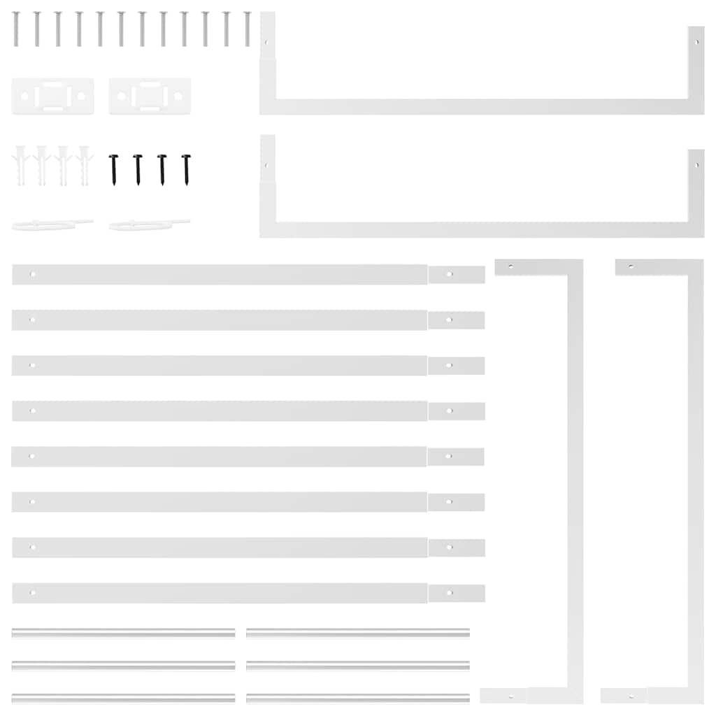 Brennholzregal 80x28x154 cm Edelstahl