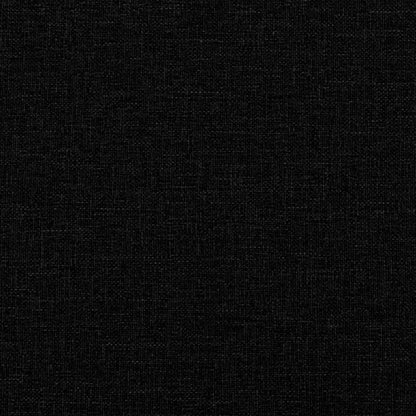 Tagesbett mit Matratze Schwarz 90x200 cm Stoff