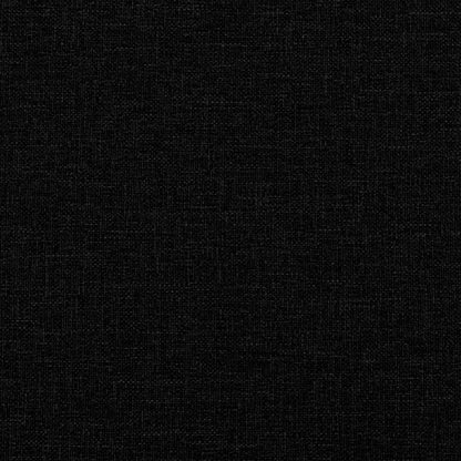 Tagesbett Ausziehbar Schwarz 100x200 cm Stoff