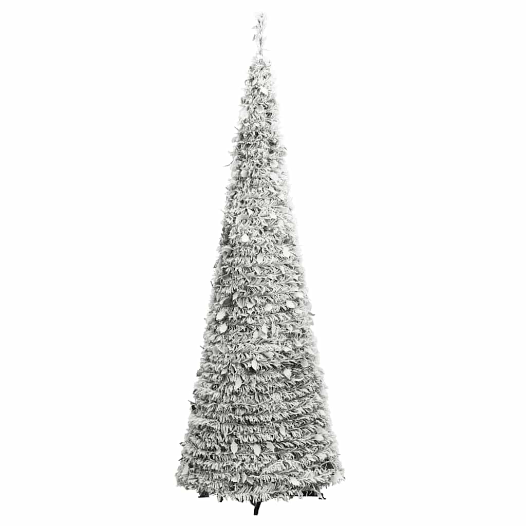 Pop-Up-Weihnachtsbaum Künstlich Beschneit 100 LEDs 150 cm