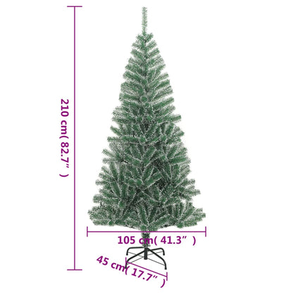 Künstlicher Weihnachtsbaum Beschneit Grün 210 cm