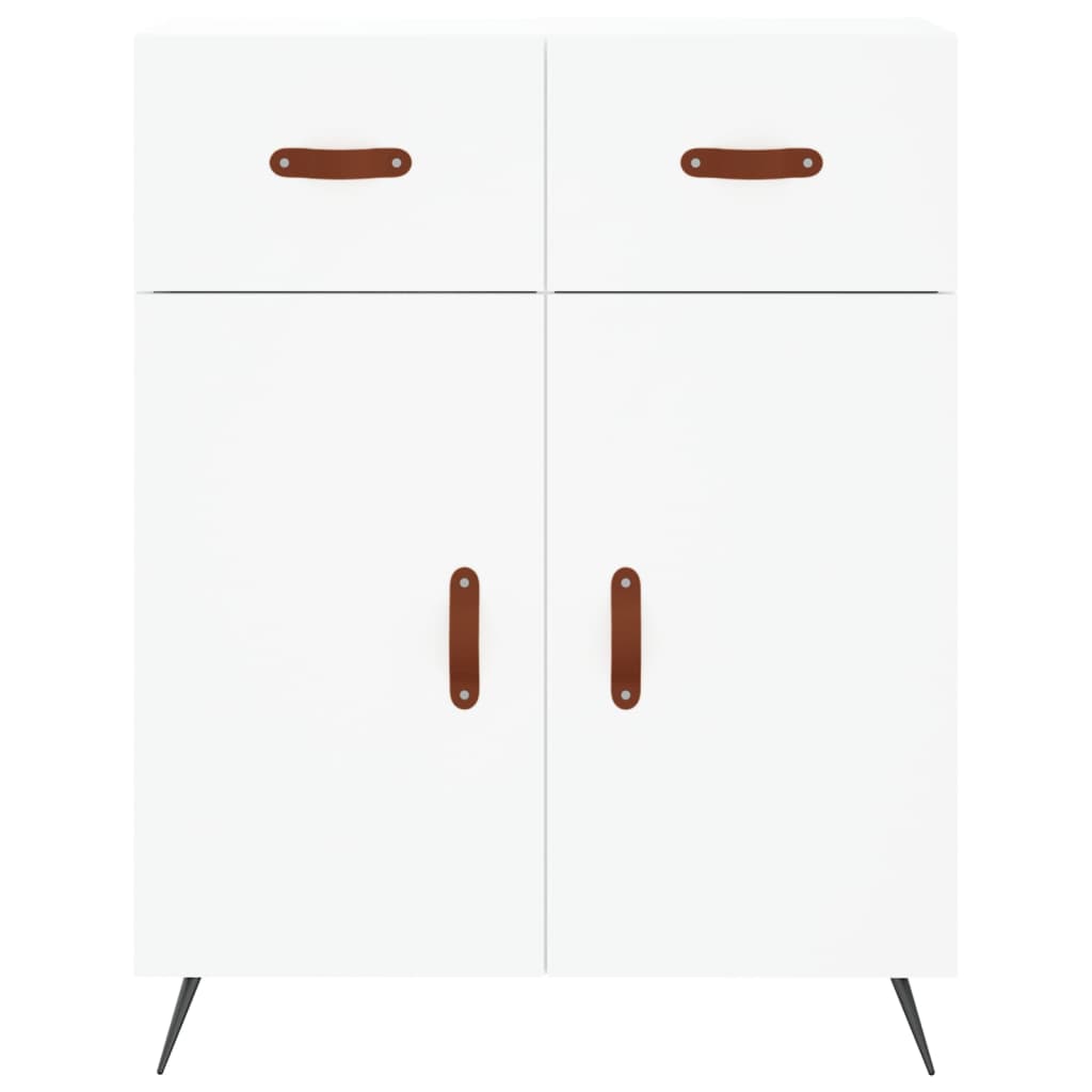 Highboard Weiß 69,5x34x180 cm Holzwerkstoff