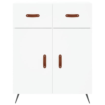 Highboard Weiß 69,5x34x180 cm Holzwerkstoff