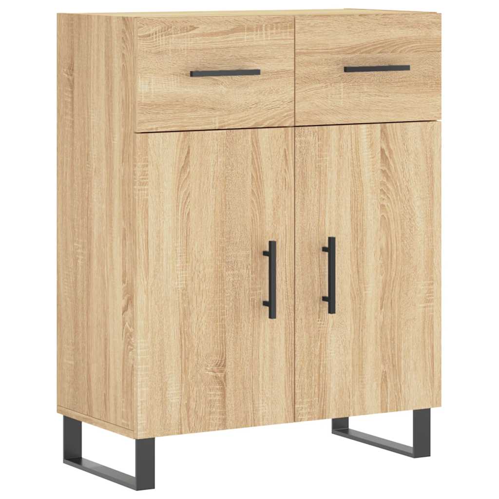 Highboard Sonoma-Eiche 69,5x34x180 cm Holzwerkstoff