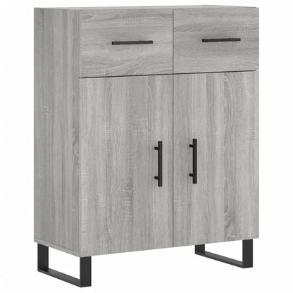 Highboard Grau Sonoma 69,5x34x180 cm Holzwerkstoff