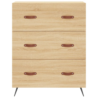 Highboard Sonoma-Eiche 69,5x34x180 cm Holzwerkstoff