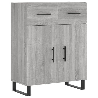 Highboard Grau Sonoma 69,5x34x180 cm Holzwerkstoff
