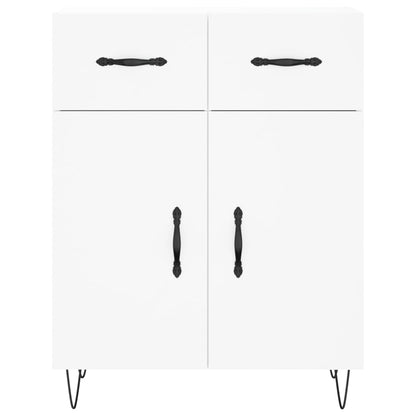 Highboard Weiß 69,5x34x180 cm Holzwerkstoff