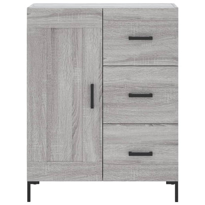 Highboard Grau Sonoma 69,5x34x180 cm Holzwerkstoff