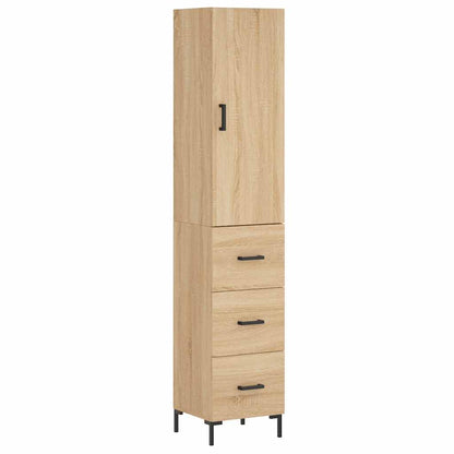 Highboard Sonoma-Eiche 34,5x34x180 cm Holzwerkstoff