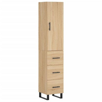 Highboard Sonoma-Eiche 34,5x34x180 cm Holzwerkstoff