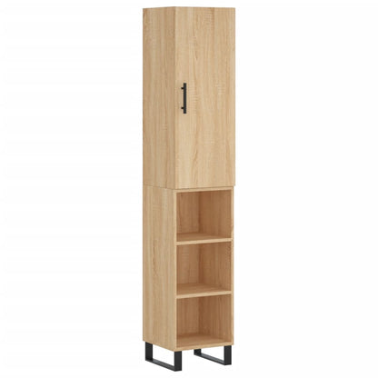 Highboard Sonoma-Eiche 34,5x34x180 cm Holzwerkstoff